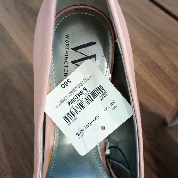 Worthington Blush Pink Textured Heels - Picture 5 of 7